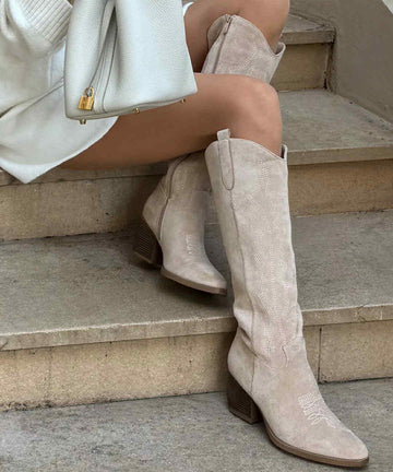 Dammia boots beige - 7688A-1