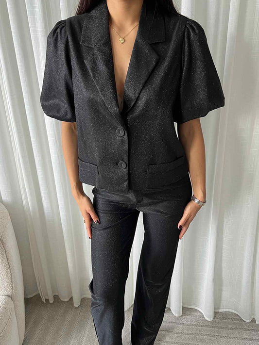 Rachael short blazer black  - EP19601