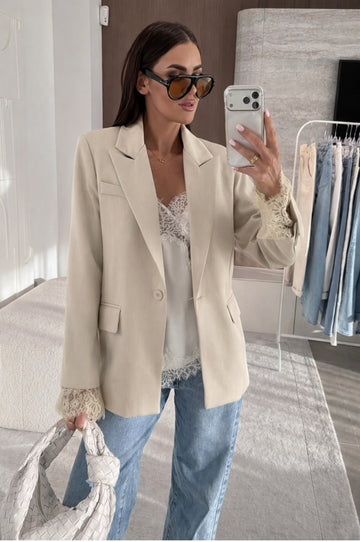 Daffie lace blazer Beige   - 7697-1