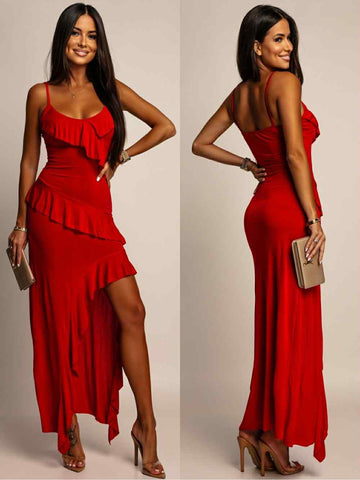 Cambell dress red - A1077