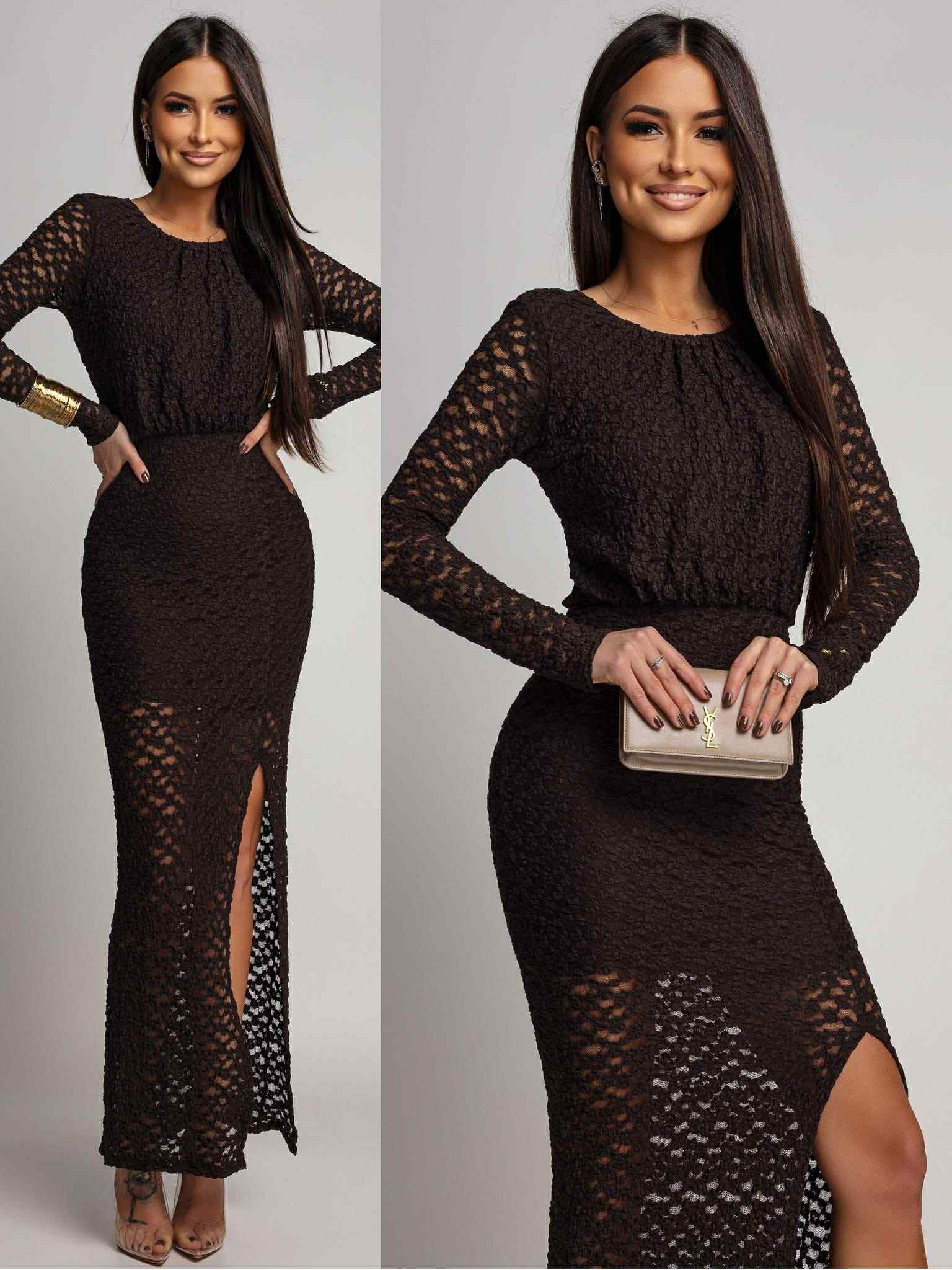 Axam dress brown - 8911