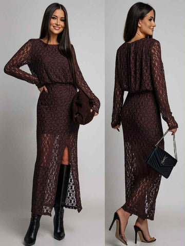 Honestly dress Brown  - 8911