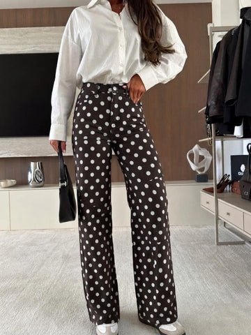Kindar jeans dot brown - EB126
