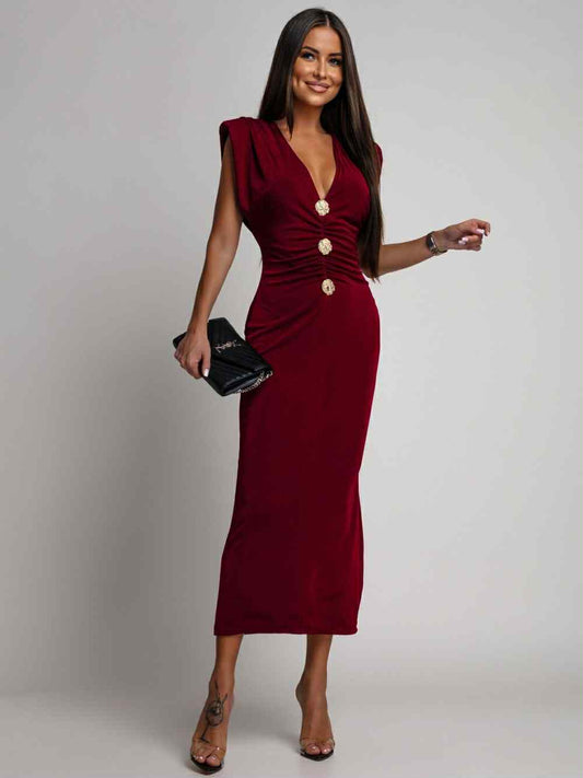 Engela dress Bordeaux - JRC26952