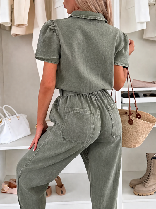 Accer jumpsuit khaki  - AP2516