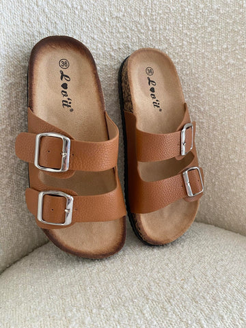 Amber slippers Brown