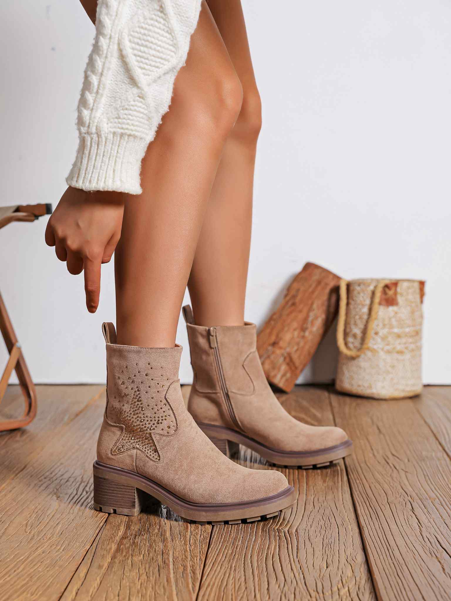 Mystar boots taupe  - Y2319