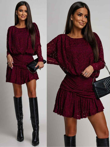 Simone dress Burgendy - PS9298