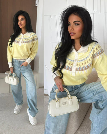 Nikolina sweat Yellow  - AT9479 556