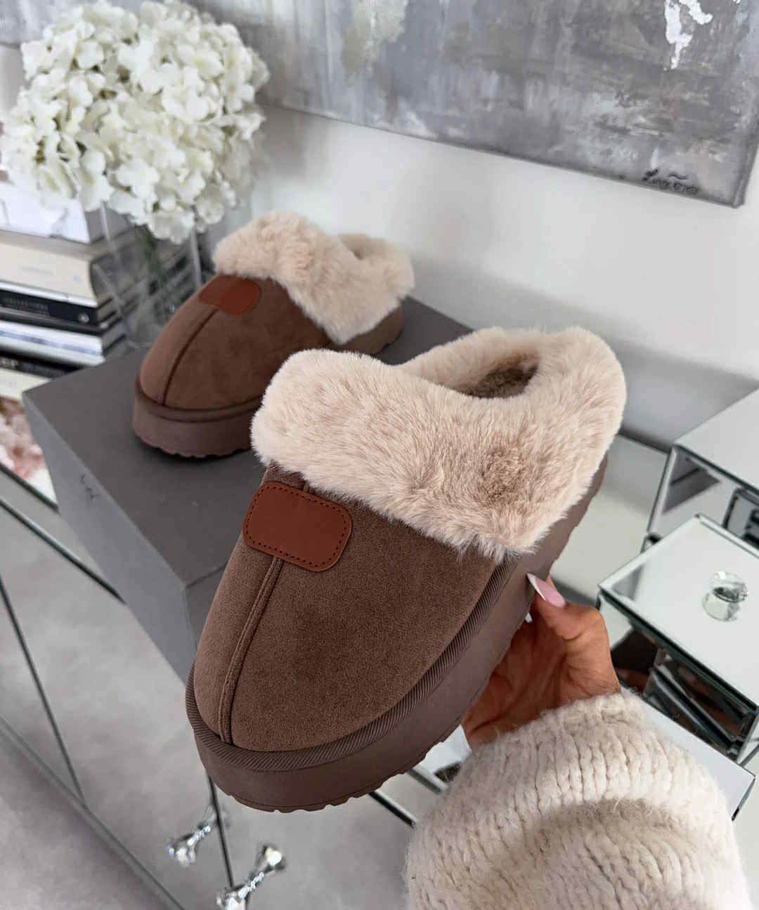 Reagan slippers Brown