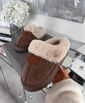 Reagan slippers Brown