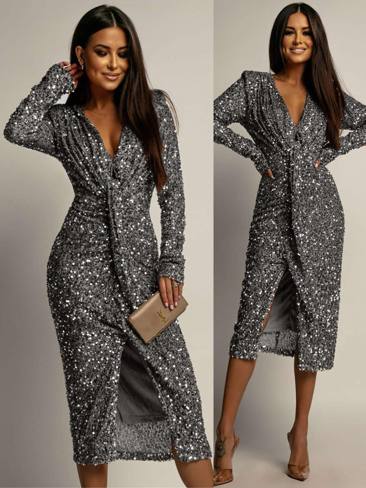 Sassia dress silver - FR647-6