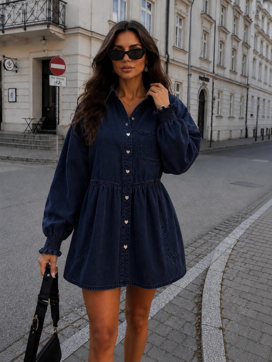 Trendi denim dress Dark - MG746