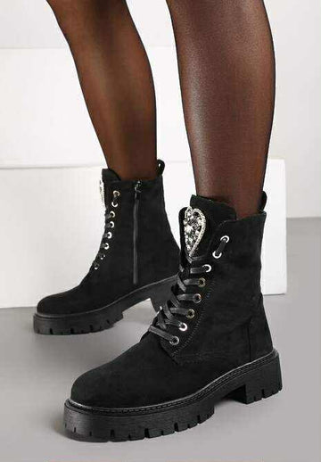 Farrie heart boot Black - 5817-2