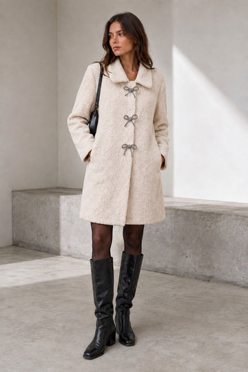 Pinka teddy jacket beige