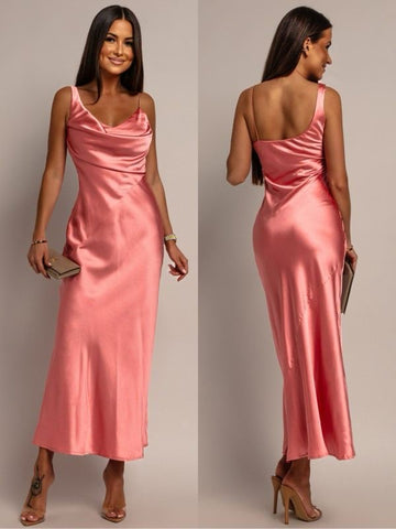 Sizma dress salmon -ps9279