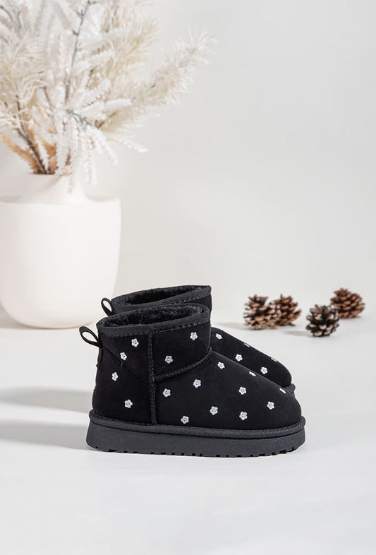 Kiddie karla boots Black Flower - 20401 202020
