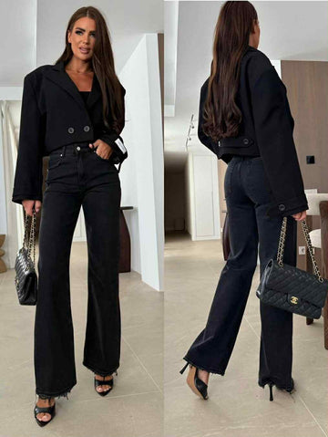 Kveen wide leg Black  - W3636