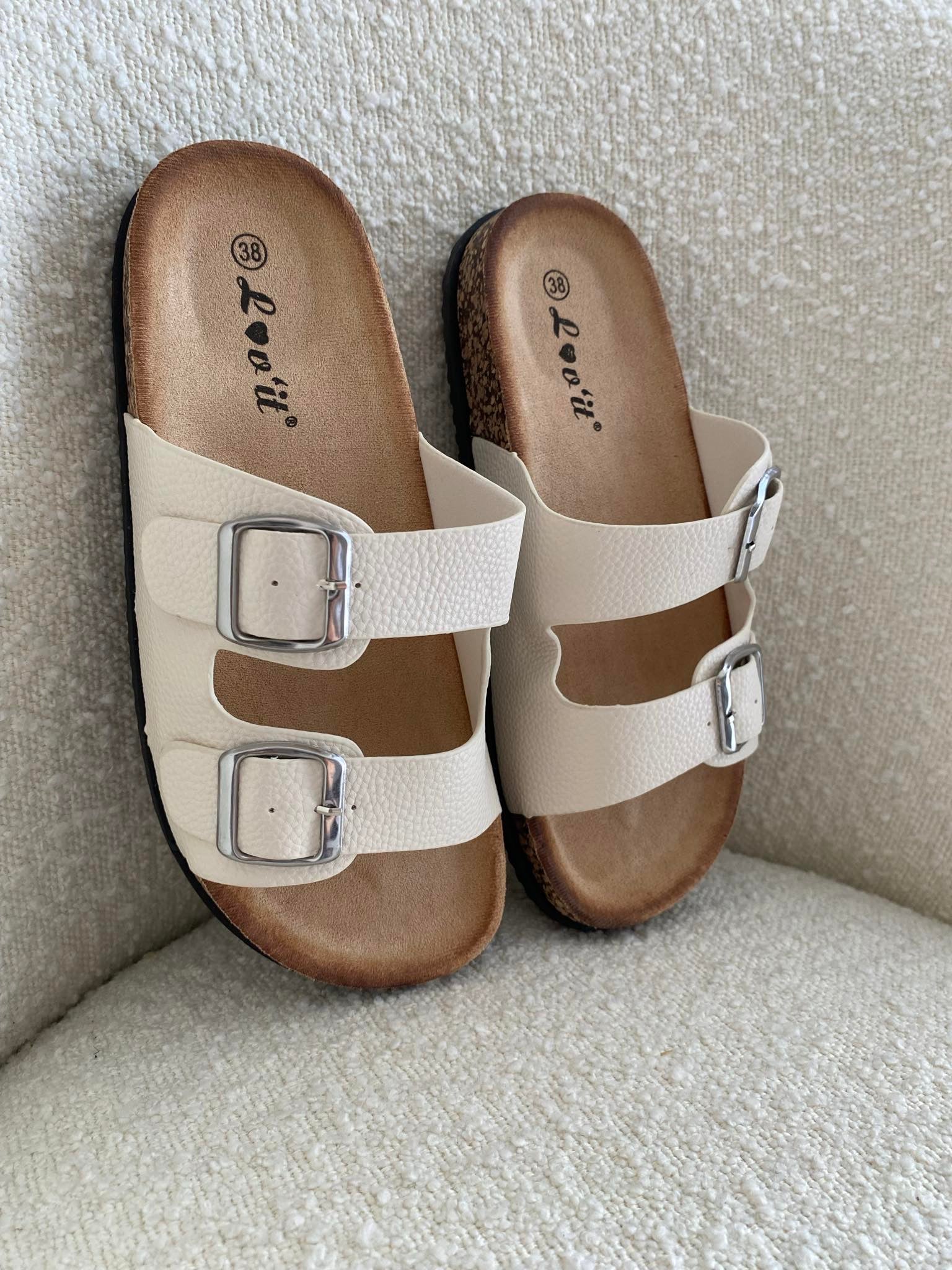 Amber slippers beige
