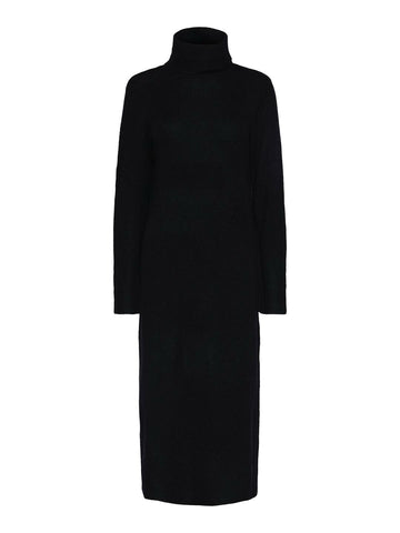 PCJULIANA LS ROLLNECK KNIT DRESS NOOS BC Black