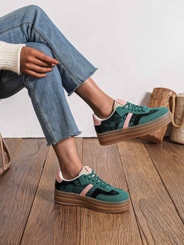 Menjah sneakers green/pink - LT33-71