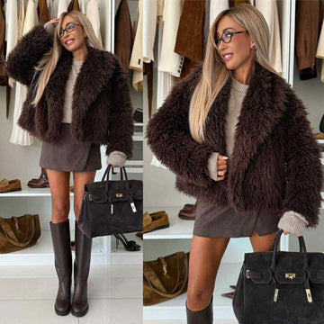 Trever fur jacket choko - 8751
