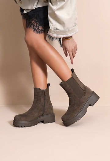 Leslie boots Mocha- WZ-15