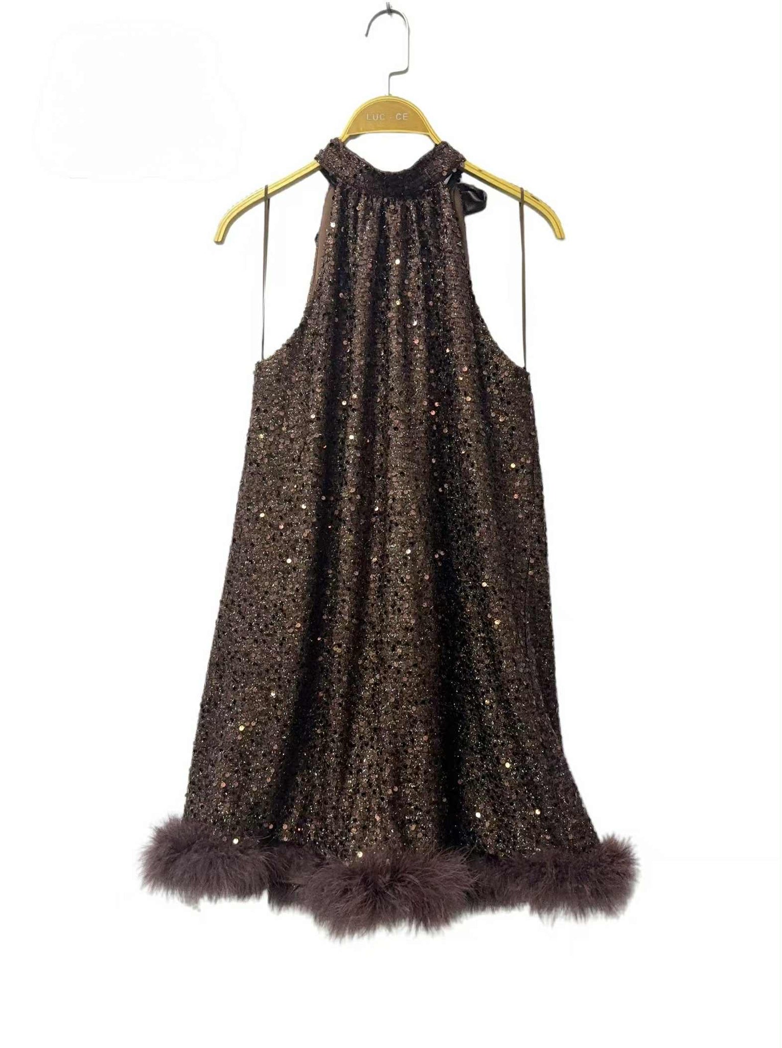 Vissma palliet dress choko -1361