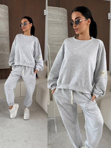 Eddel 2-PIECES SWEAT sæt Grey