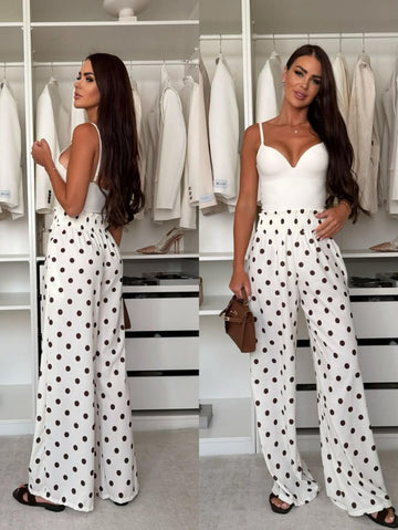 Forsa dot pants White