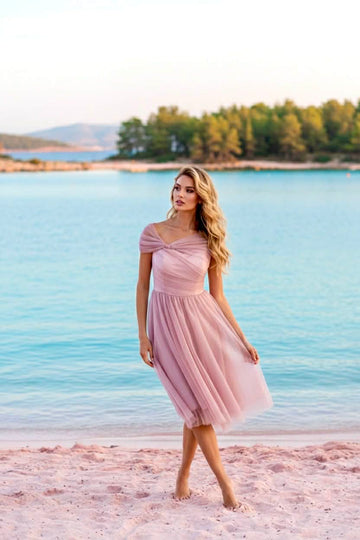 Molka dress Dark pink     - 23378