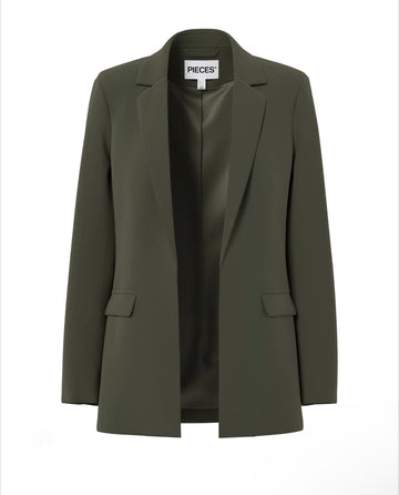 Pcbozzy ls loose blazer forest night