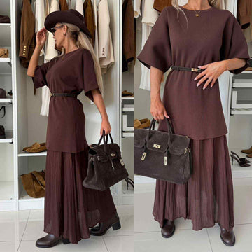 Scannie dress coffe -06002