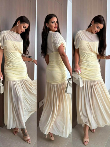 Atijane dress yellow  - FMC361