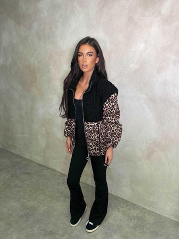 Shantina teddy fleece black