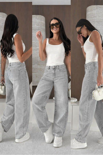 Laluna ballon jeans GREY - Y3361-5-50