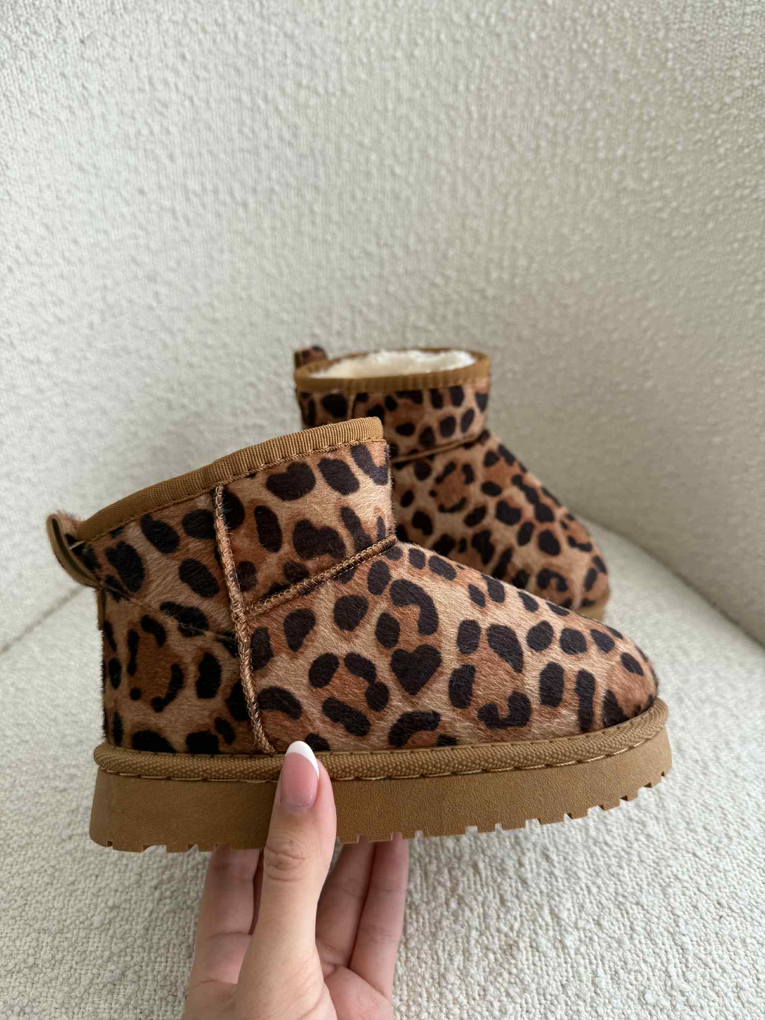 Kiddie boots all leopard