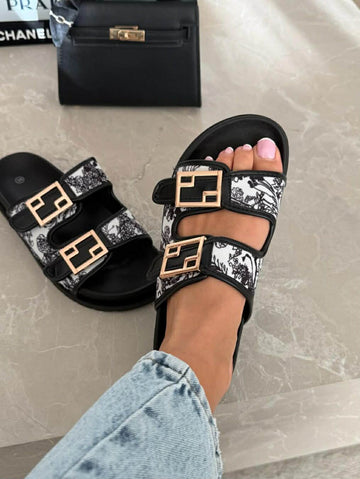Trilli slippers Black mix - 1141