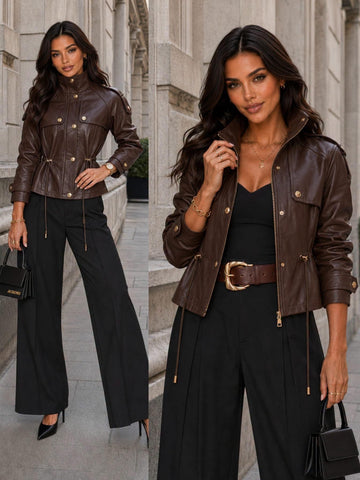 Alika jacket Brown - S6251