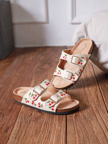 Alola Cherry slippers beige