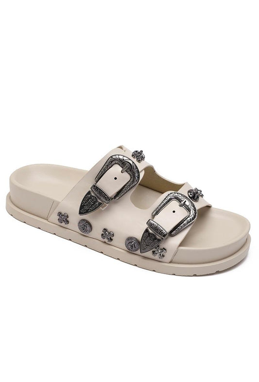 Rennah slippers beige - 556 12345 SS-237