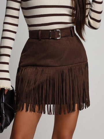 Charlie skirt choko - W43832