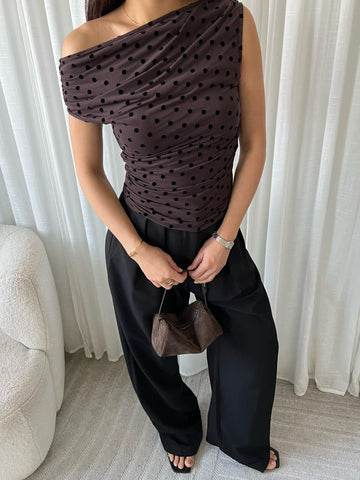 Yuzu mesh top brown  - EP19699
