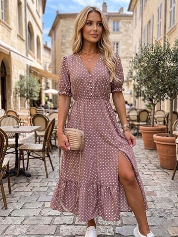 Zolla dress Beige Dot   - 2343-29
