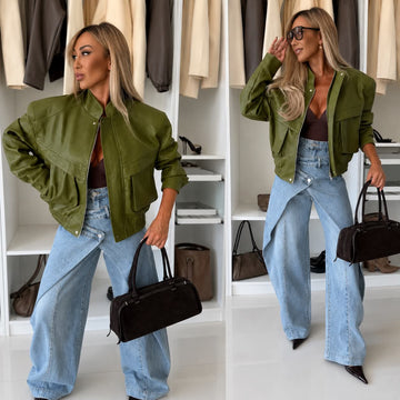 Belah jacket green - CV2202