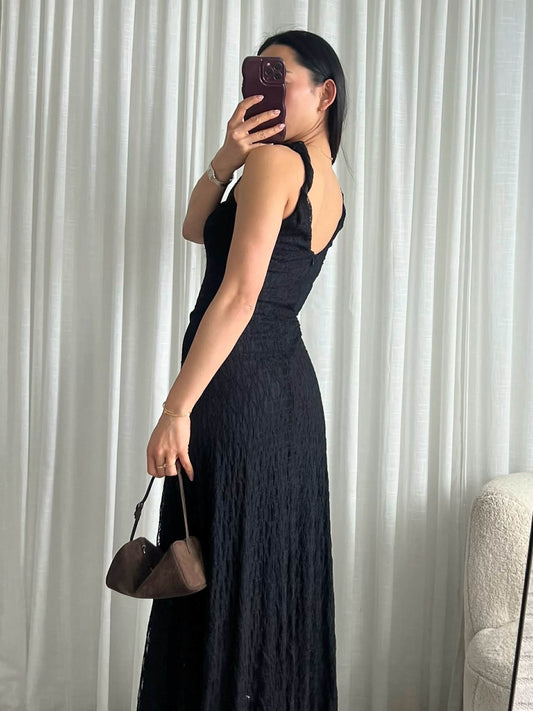 Quvat lace dress black - EP197