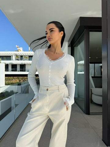 Carlah bluse White  - 05984