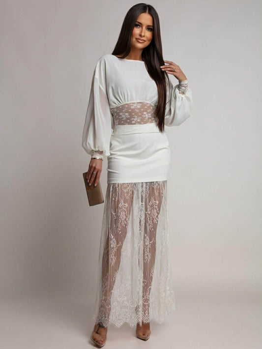 Yanne skirt beige  - 3993