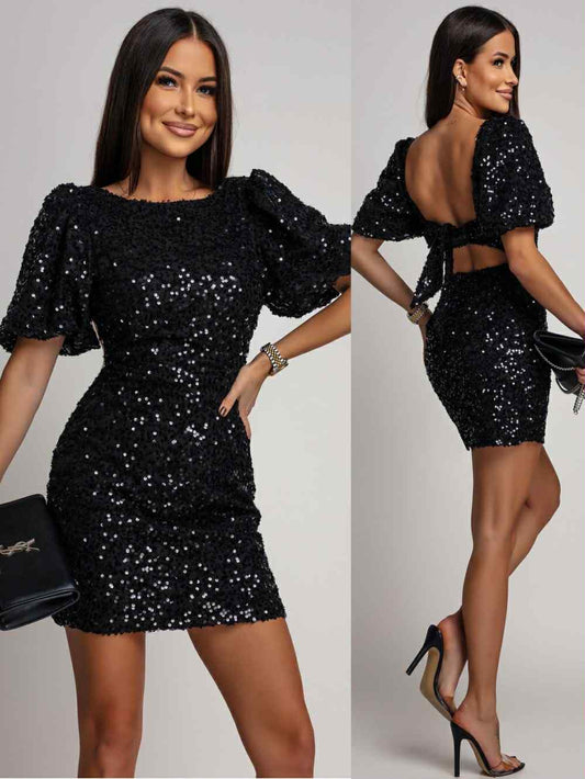 Drace dress Black  - 8929