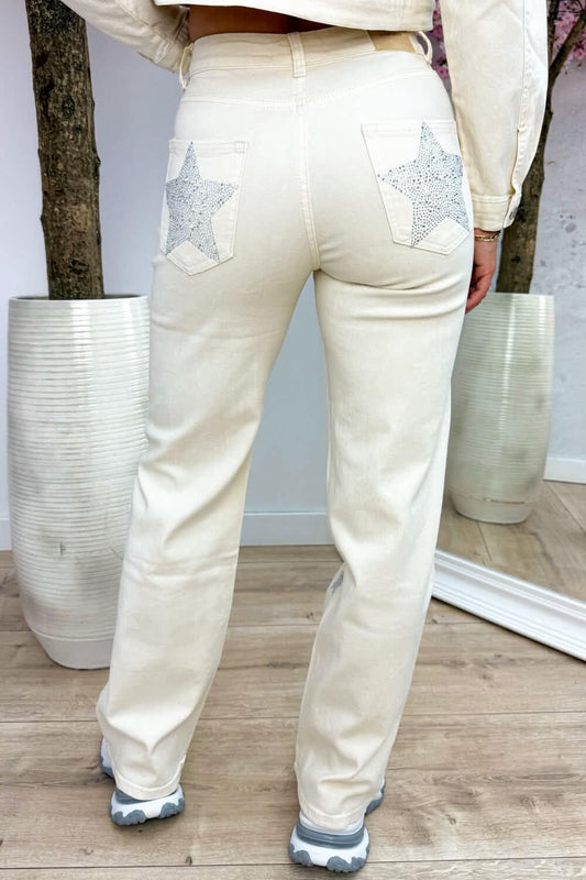 Starley jeans beige - MG1071